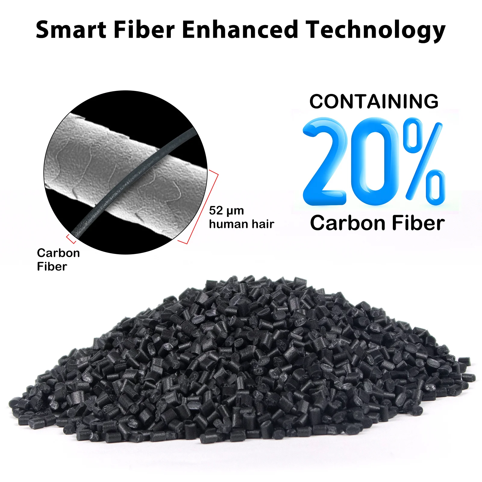 High quality 1.75 MM 1 KG Spool Plastic ASA Carbon Fiber Filament For 3D Printer