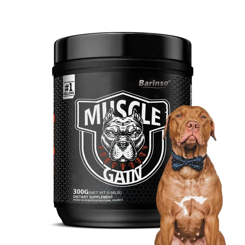 Oem & Odm China Pet Nutrition Supplements with Vitamins Weight Gain Growth High-Protein Dog Muscle Supplement Powder