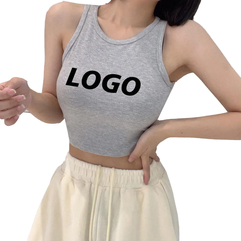 New Fashion Top Quality Quick-Drying Breathable 100% Cotton/Bamboo Fiber Sports Vest Yoga Tank Top for Women