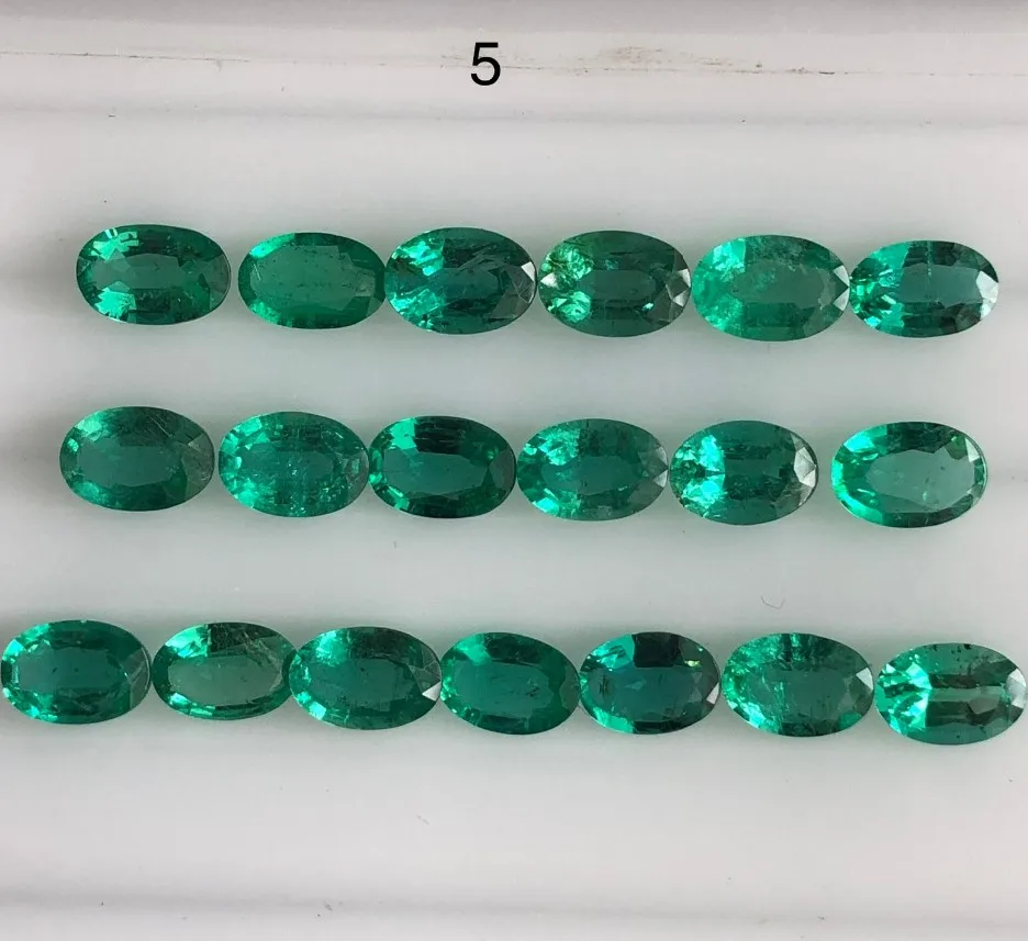 Wholesale Natural Zambian Emerald Cut Loose Mineral Gemstone for Jewelry Inlay Manufacturing Spot Processing