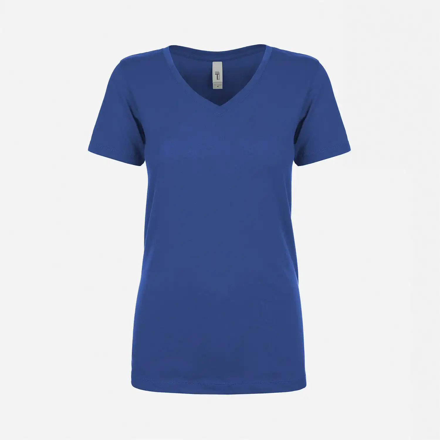 Next Level 1540 Ladies Ideal V-Neck Royal Blue  T-Shirt 60/40 combed ringspun cotton/polyester Soft and Breathable Cotton Tees