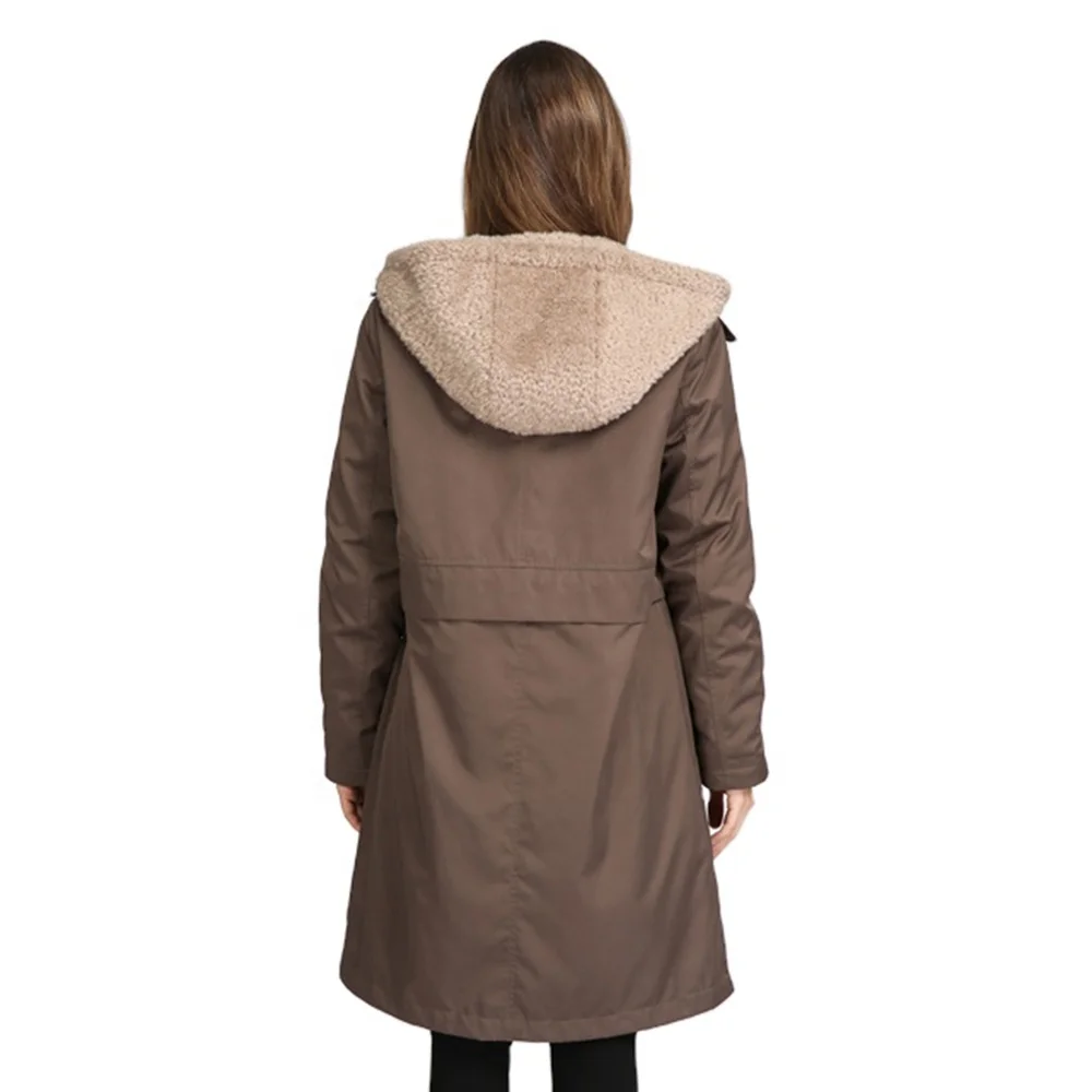 New Fashion Winter Coats For Ladies Long Brown Women Maxi Coat Parkas  Womans Business Suit Jacket