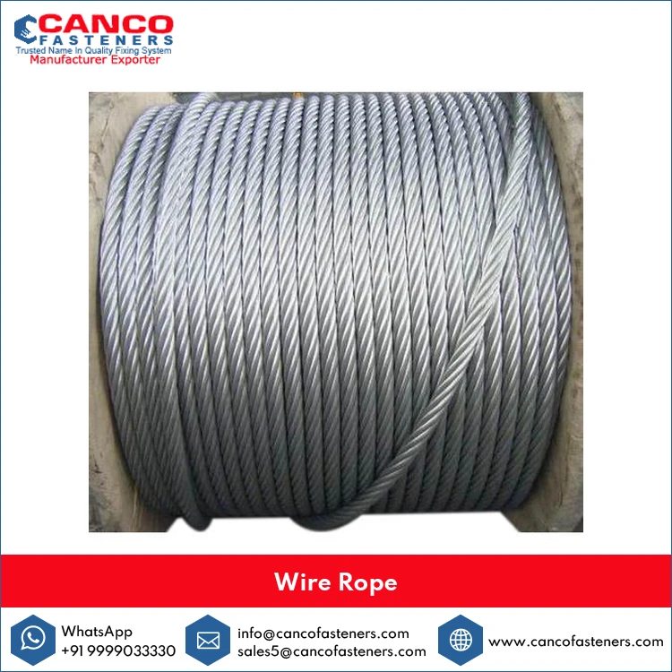 Stainless Steel 304 Grade ISO Standard 7x19 Size Wire Rope/Rods for Construction Usage at Affordable Bulk Price