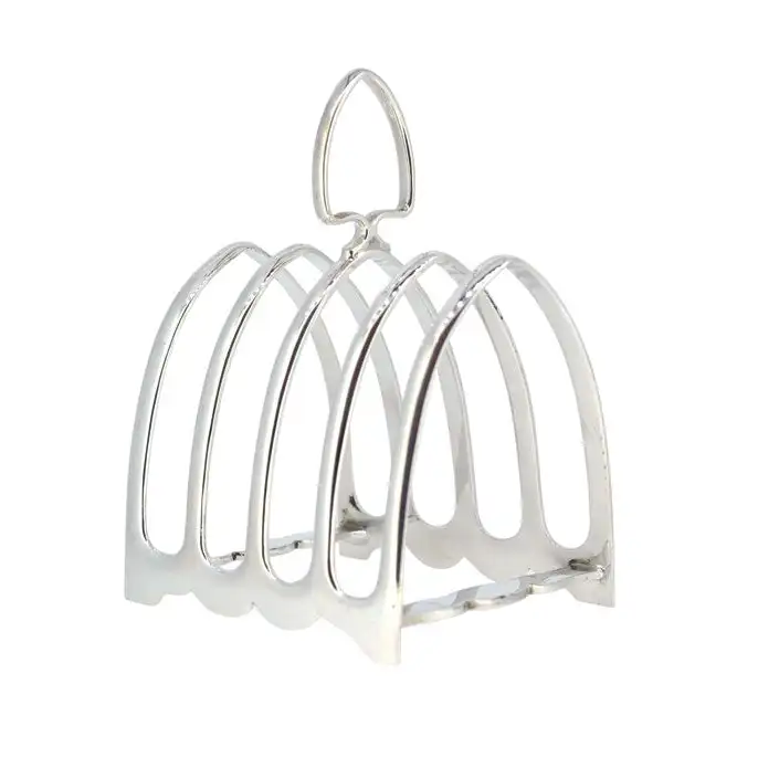 Arch Design Four Slice Toast Rack With Center Carrying Handle A Gothic Inspired Piece For Give Vintage Look To Any Table Setting