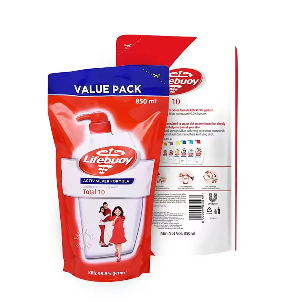 Indulge in the Ultimate 850ml Total 10 Shower Gel Refill Pack Popular Rich Creamy Soap for Skin Care