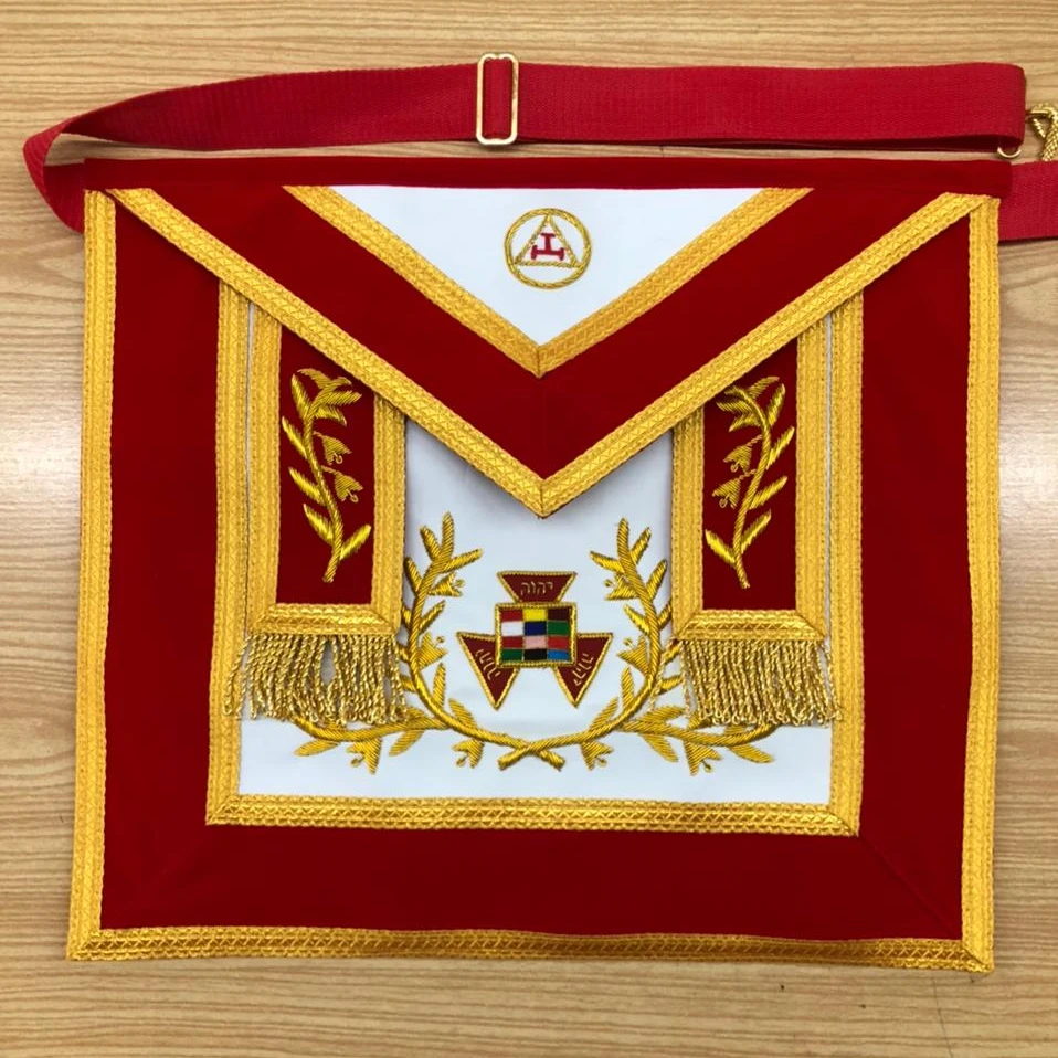Masonic Past High Priest Royal Arch Apron Masonry Royal Arch hand Embroidery Custom mason Apron