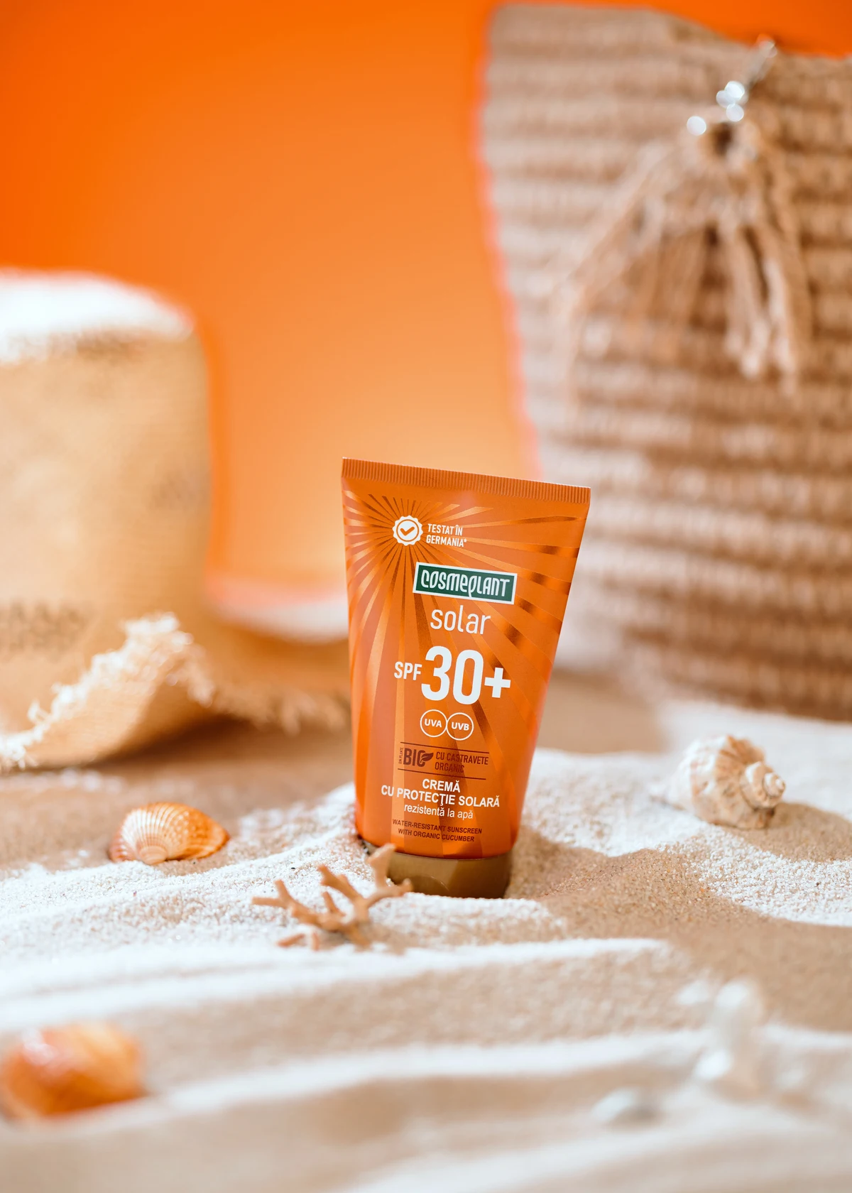Солнцезащитный крем SPF30 с органическим экстрактом огурца витамином Е и D-пантенолом
