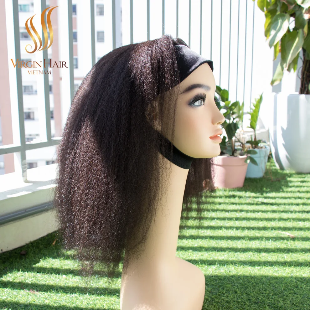 Best Quality Raw Hair Indian Head Band Wigs 100% Human Hair From Wholesale Vendor Price Factory