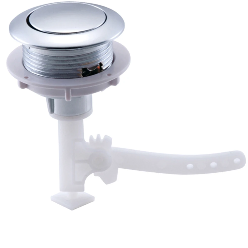 Customizable Toilet System Mechanism Flush Valve Top Push Button French ABS Single Flush Top Push Toilet Push Button