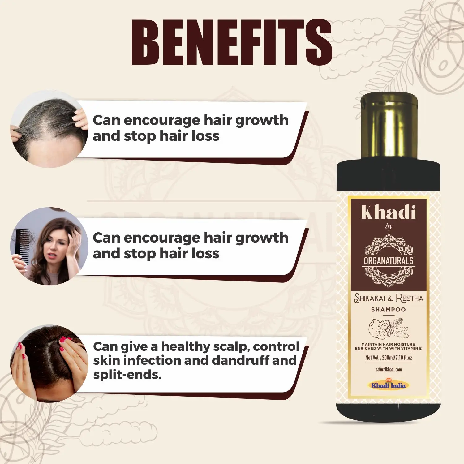 Top selling Herbal shampoo  Reetha & Shikakai Hair Shampoo Suitable for All Type of Hair 200ml