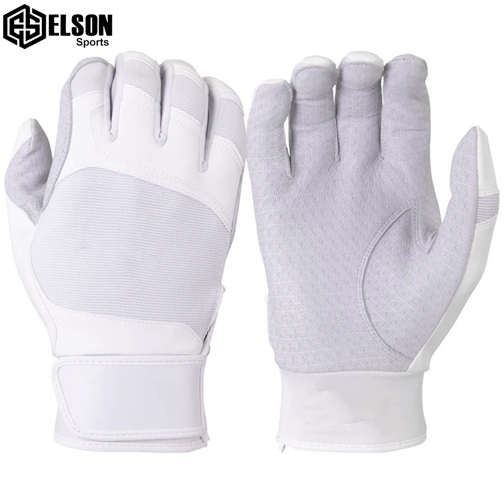 Cabretta Leather Winter Sportswear Gloves Comfortable and Breathable with Velcro Strap for Baseball Batting
