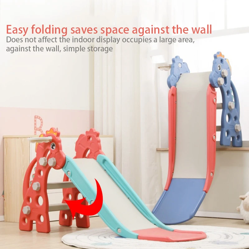Children Folding Slide Baby crawling with Elevated Slide Customizable Indoor plastic Slide For Kids toys