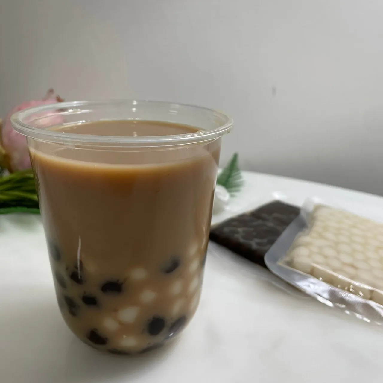 Taiwan bubble tea supplier high quality food 50g instant tapioca pearls