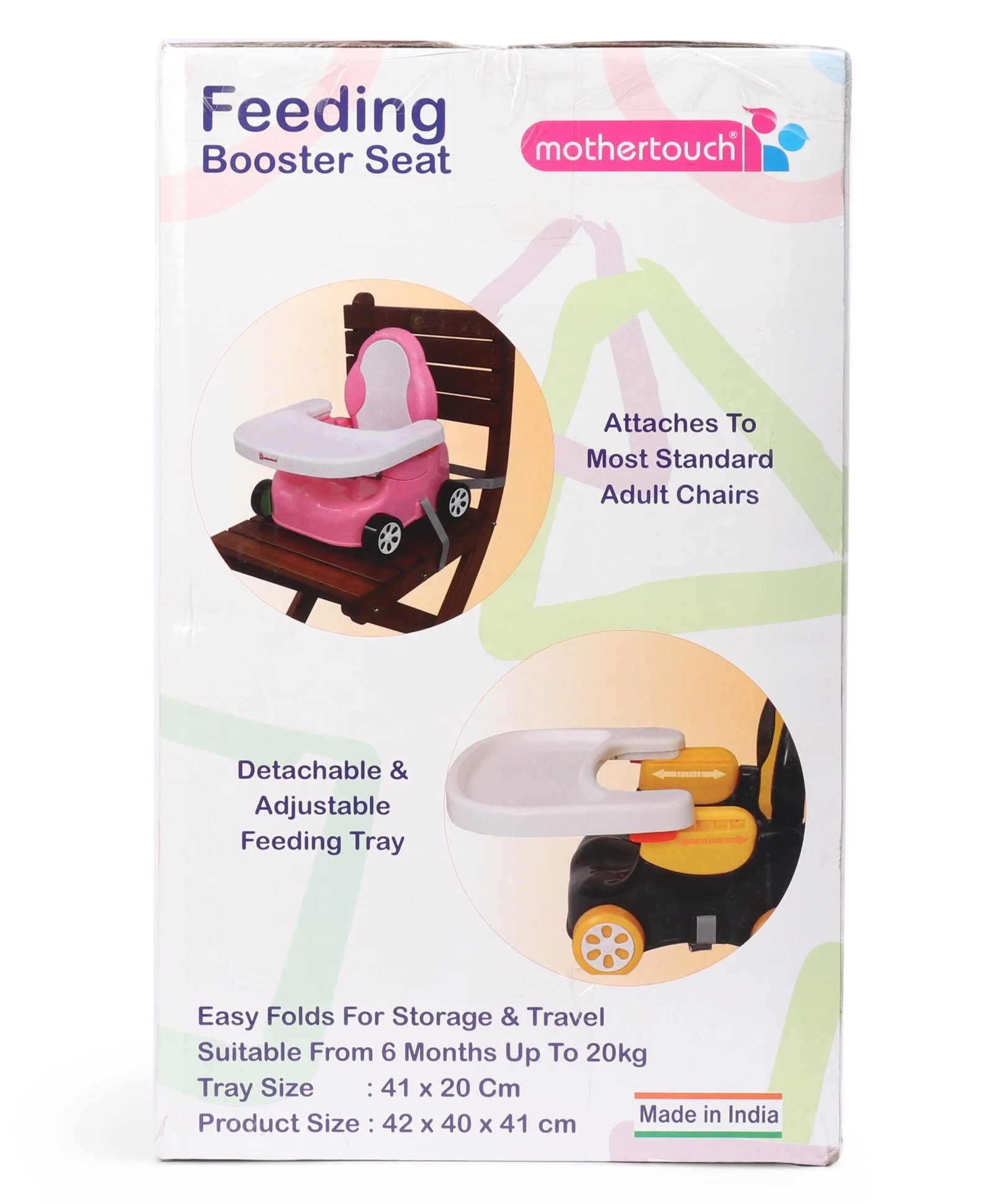 Attractive Yellow & Black Kids Toddlers Dining Plastic Travel Baby Feeding Chair With Safety Belt Removable Front Plate Light We