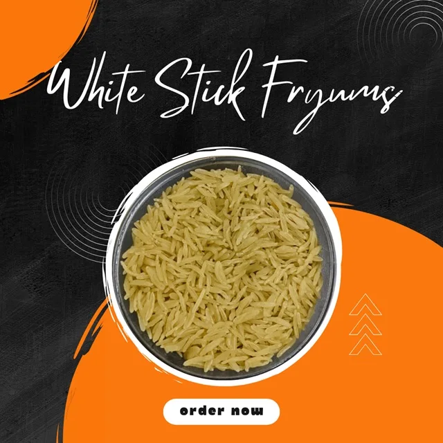 White Stick Unfried Fryums Grain Snacks Delicious and Healthy Snack Food