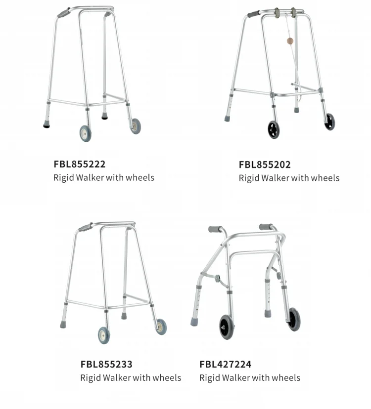 Bliss Medical Folding Aluminum Disable Handicapped Frame Height-adjustable Foldable Frame Surgical Walker
