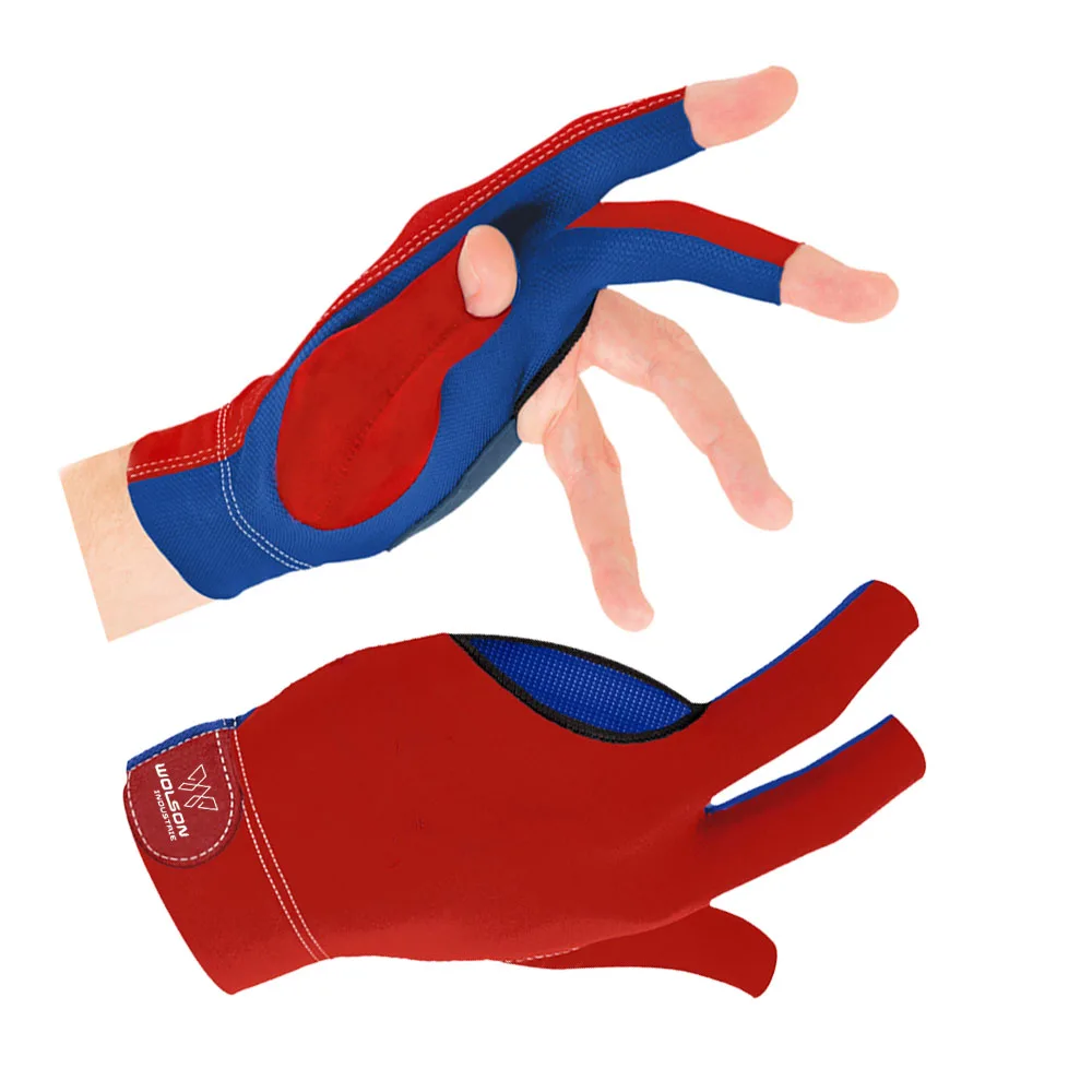 Professional 3 Fingers Billiard Glove Elastic Breathable Left Right Handed 3 Fingers Billiards Shooter Pool Cue Snooker Gloves