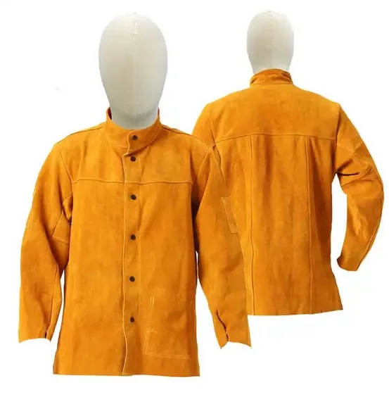 Safety Welding Jacket for Men Welder Use , Heat Resistant Jacket Welder