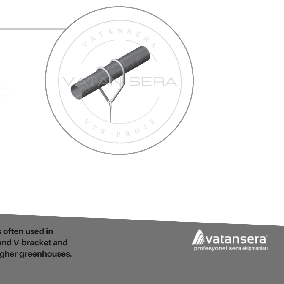 Лучшее качество обычный тип Тепличный томатный крючок свободно падающий из турецкого ПВХ материала для гидропонного сельского хозяйства
