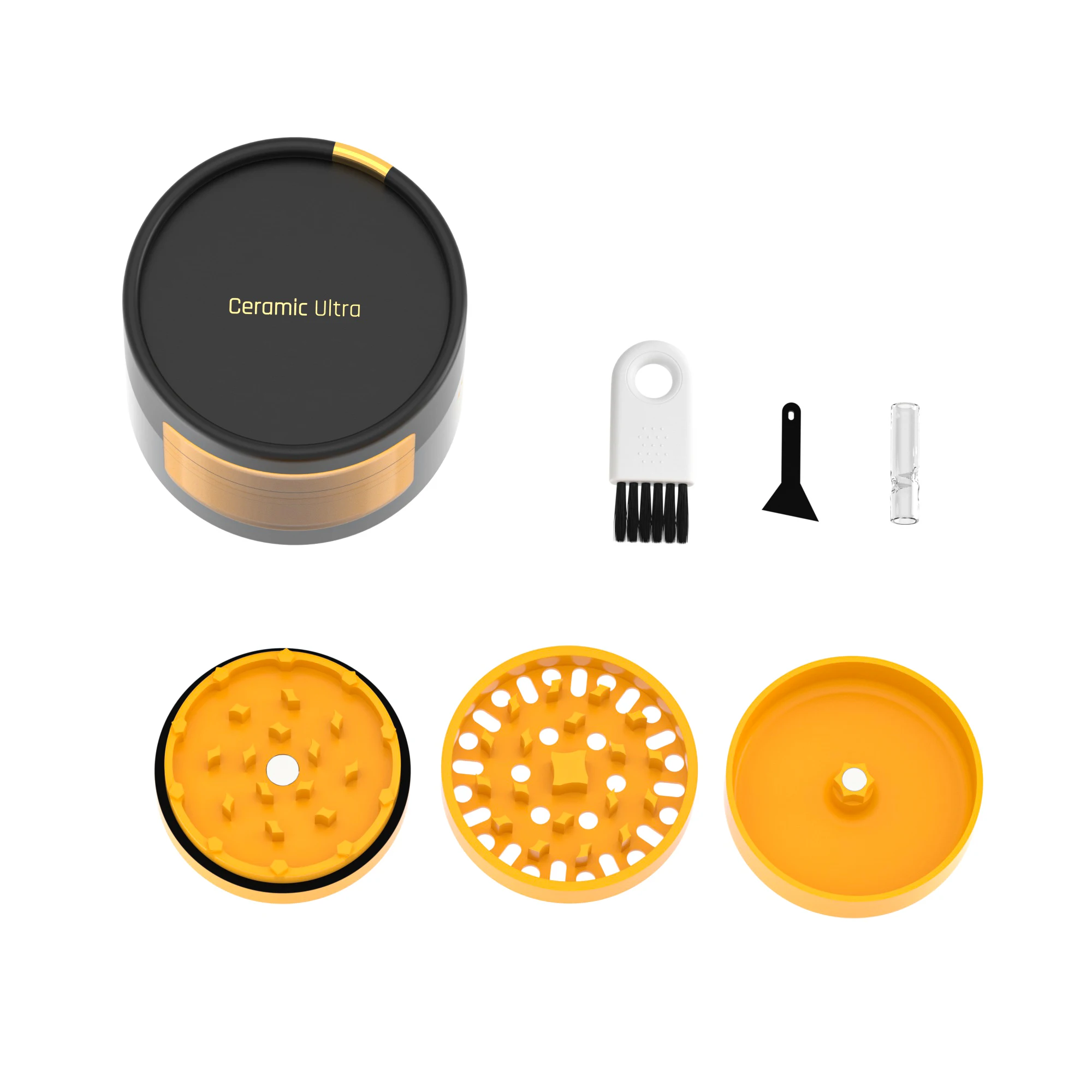 VA Best Quality Wholesale Smoking Accessories Unify Strong Magnetic Custom Metal Manual Ceramic Herb Grinder