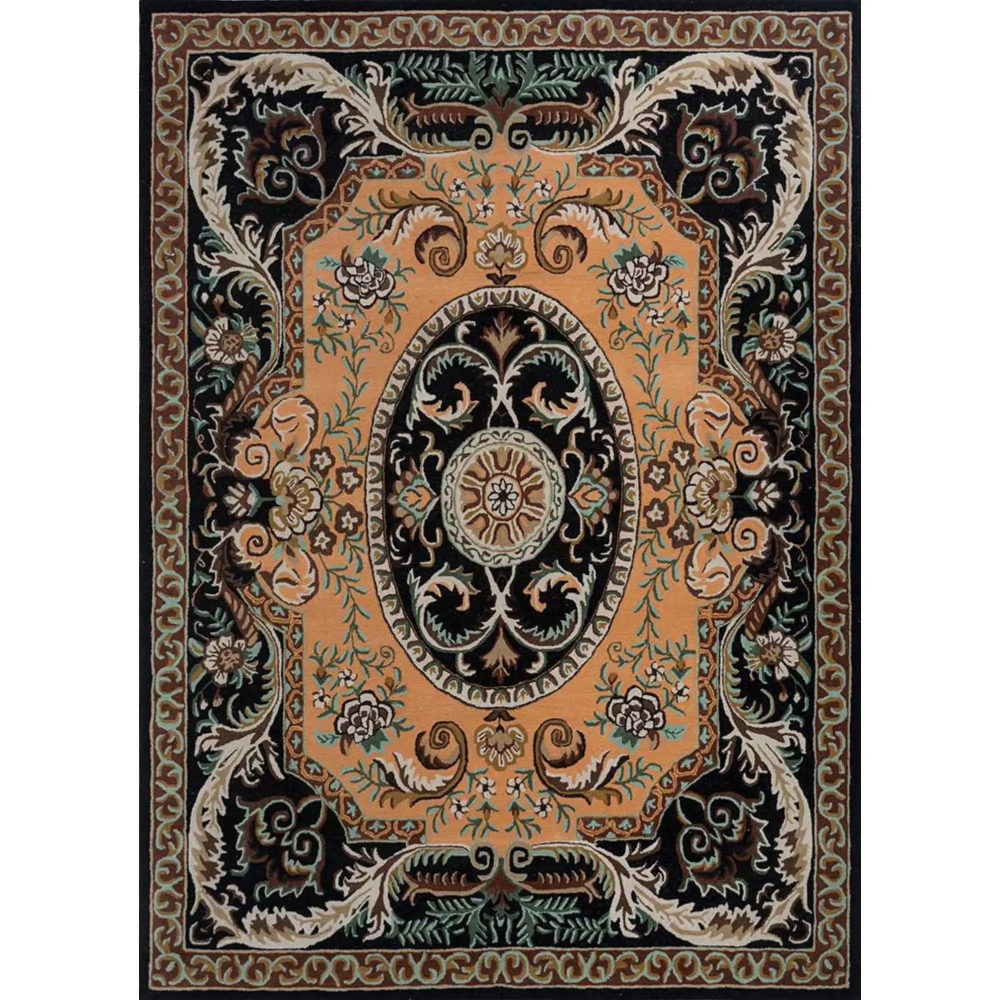 New Design CEC 01 Rust classical Hand Tufted Fur Rugs Customized Size Luxury Style Bathroom Kitchen India Low Price Custom Logo