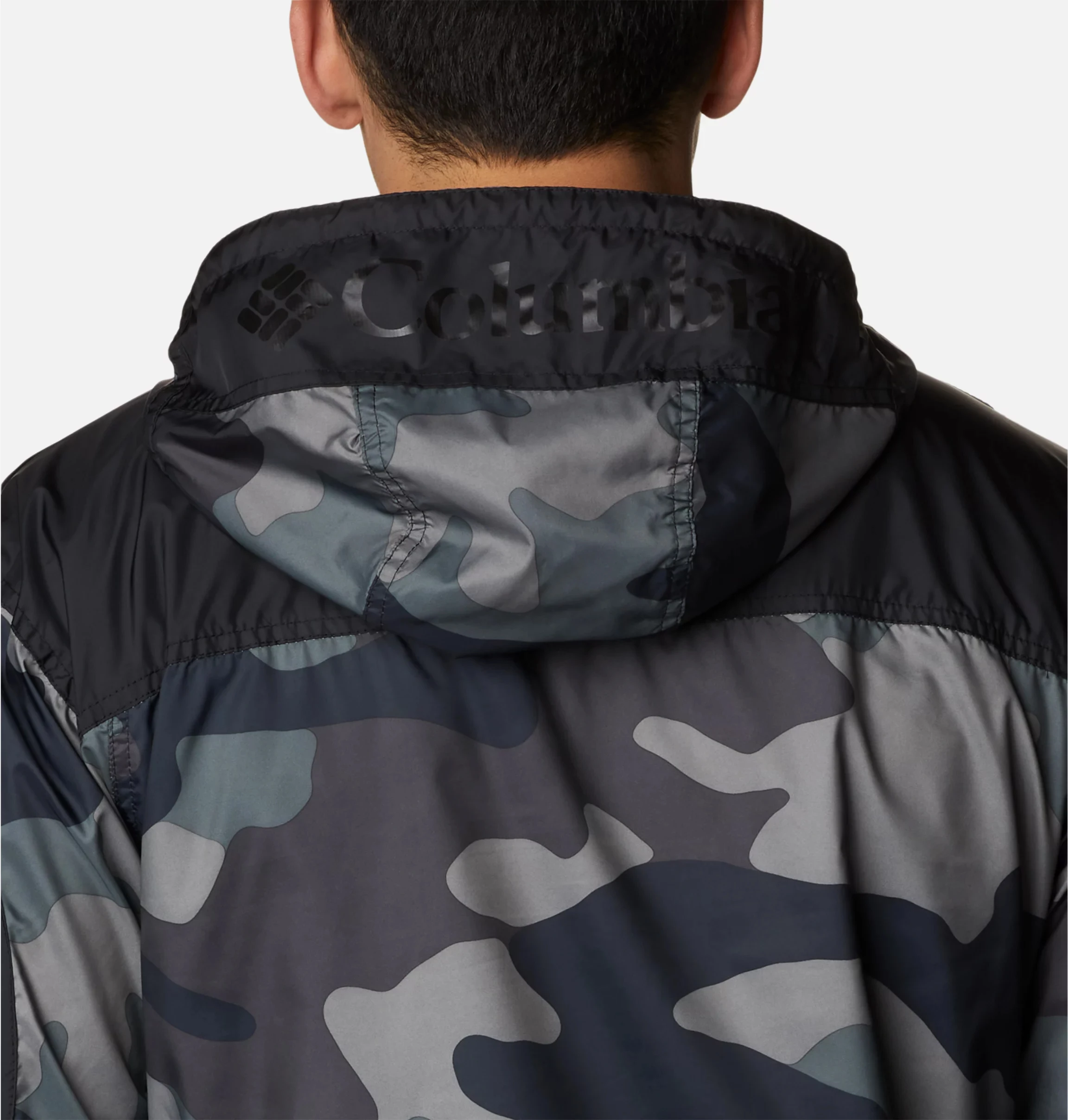Stomach Pocket All Season Windbreaker Jacket Dark Camo Outdoor Clothing Breathable Quick Dry Pullover Anorak