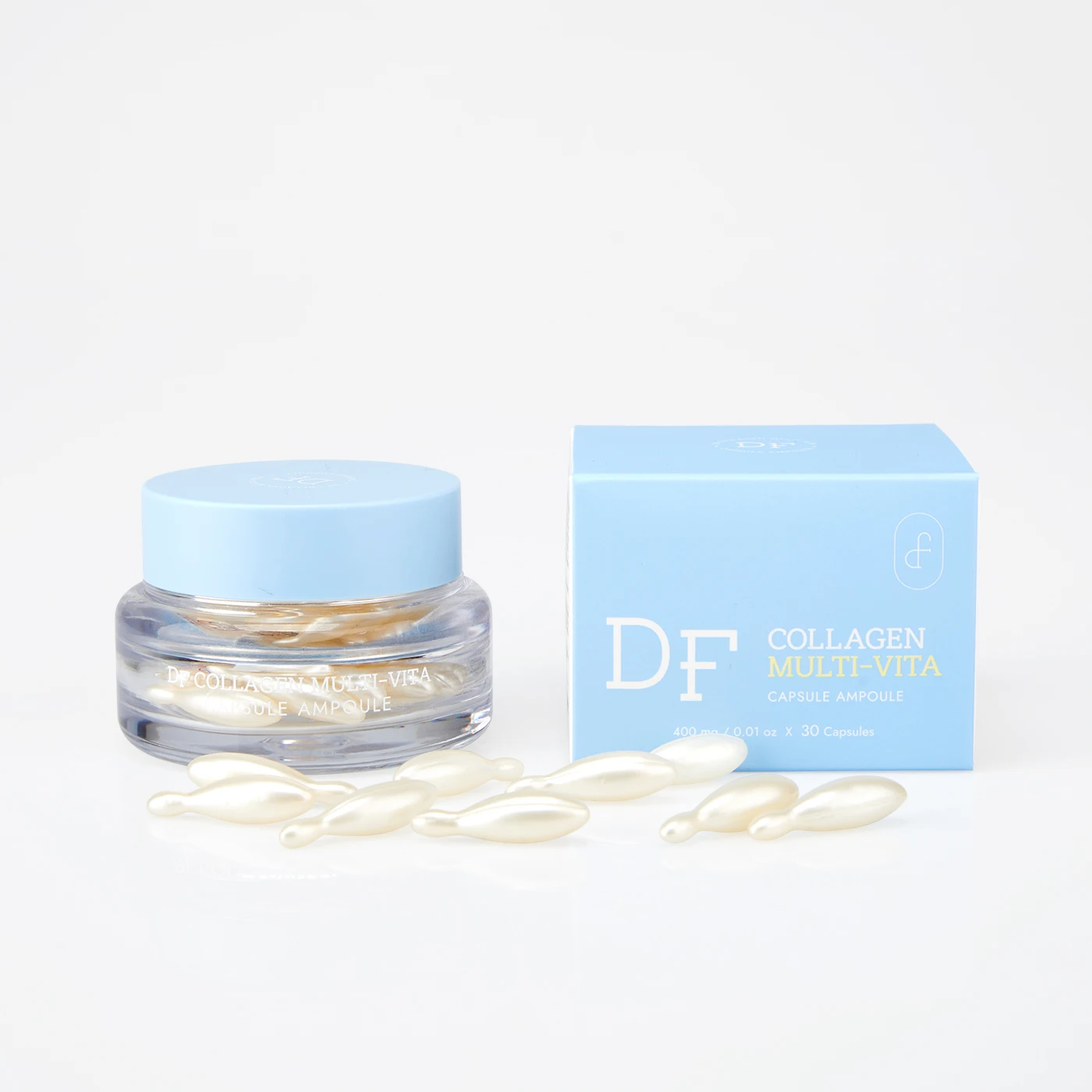 DF Collagen Multi-Vita Capsule Ampoule (30 Capsules) Moisturizing and Wrinkle Care Ampoule Korean beauty skin care products
