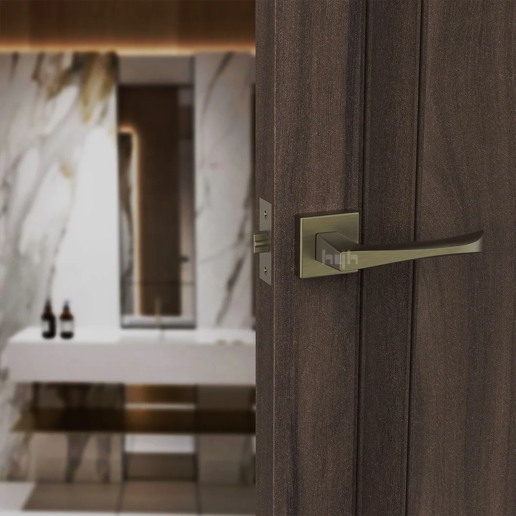 Guangdong-hyh Hardware Zinc Alloy Competitive Price Privacy Door Locks Gold Door Handle Lock Lever Door Lock Handle