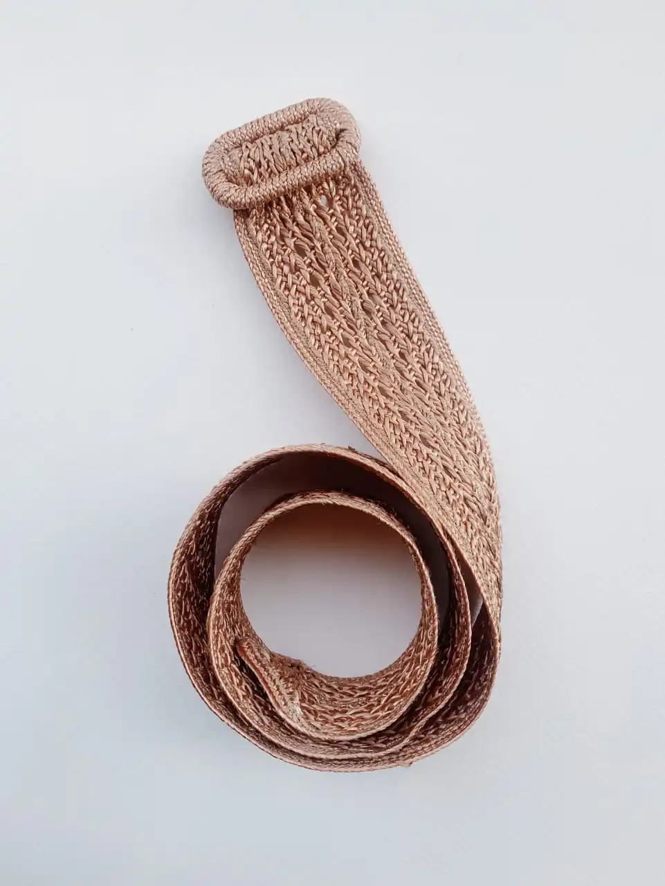 Stylish Wide Straw Jute  Waist Belt