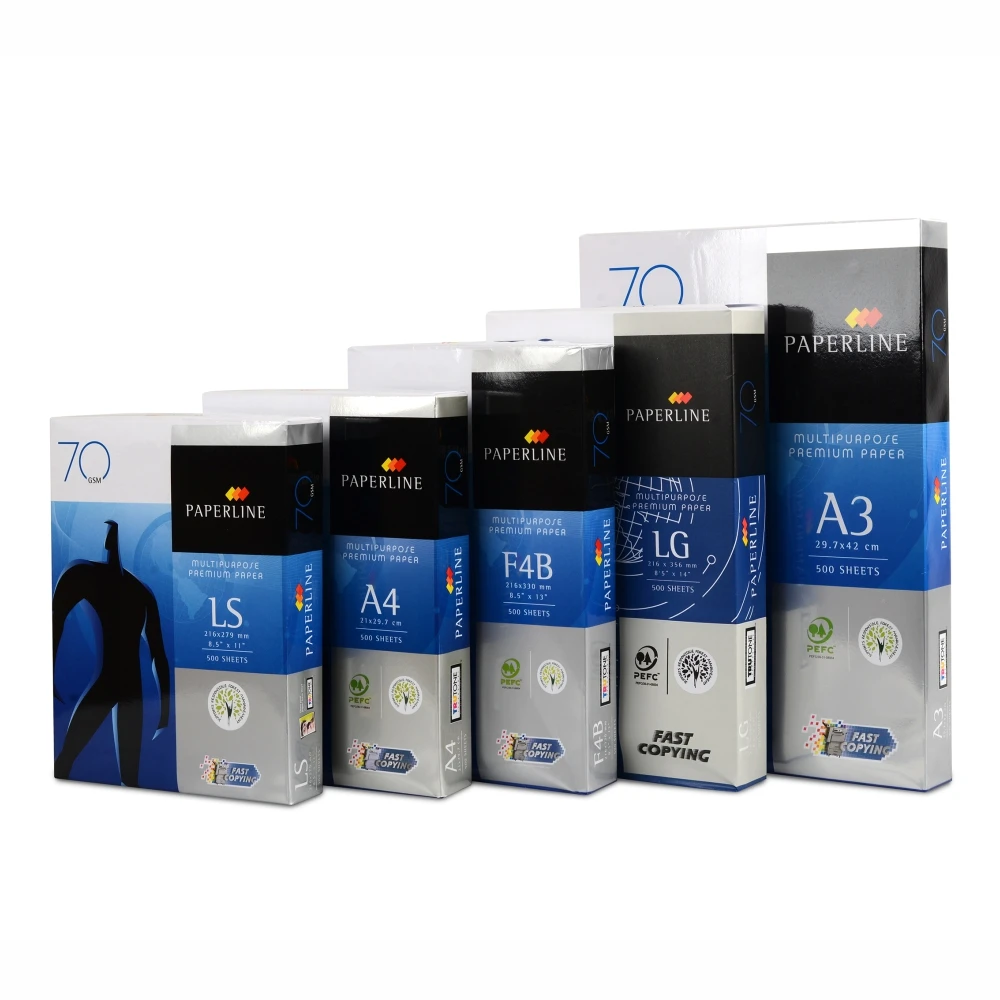 Paperline A4 Copy Paper/Thailand Paperline Gold A4 Copy Paper 80 GSM A4 wholesale supply