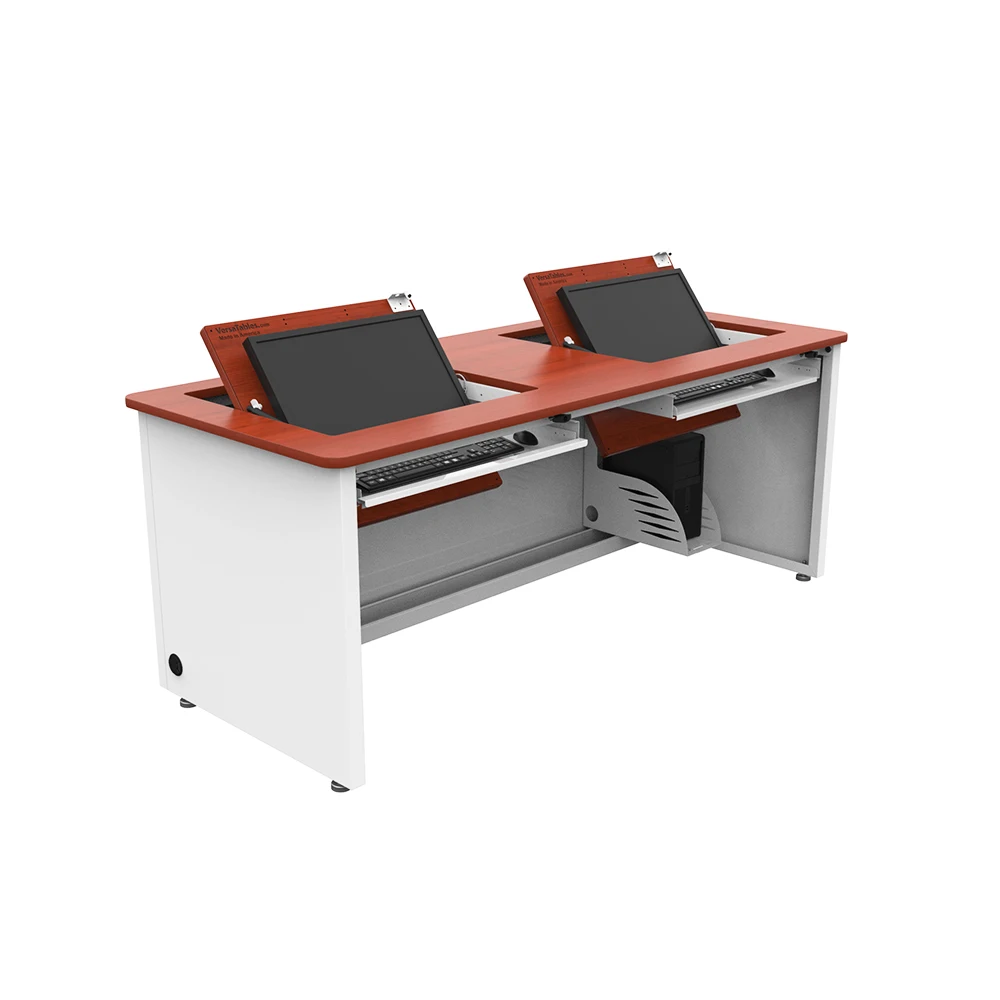 VersaDesk Revolution Enclosed Computer Desk W/Cherry