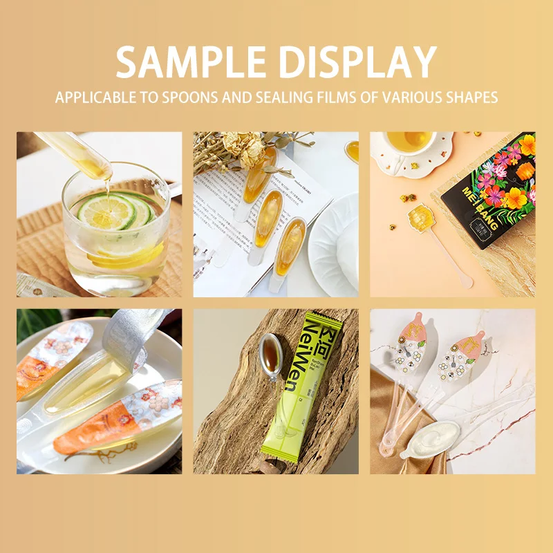 10 gram honey spoon filling and sealing machine with pillow packing machine