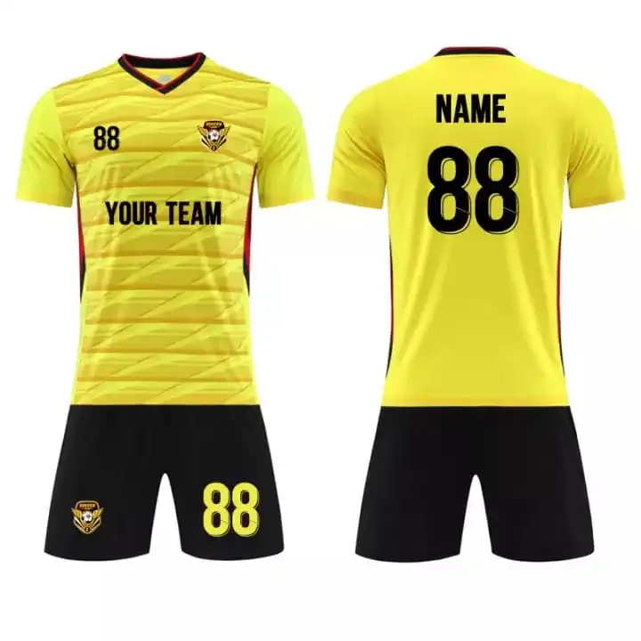 Custom Men Football Jersey Training Cliub Quick Dry Football Wear Soccer Wear Club Uniforms Wholesale Team Soccer Jersey Set