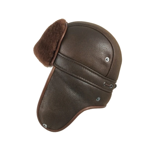 High Quality Windproof Breathable Usage Warm Fur Hats New Arrival Wholesale Genuine Leather Snow Caps With Custom Colors