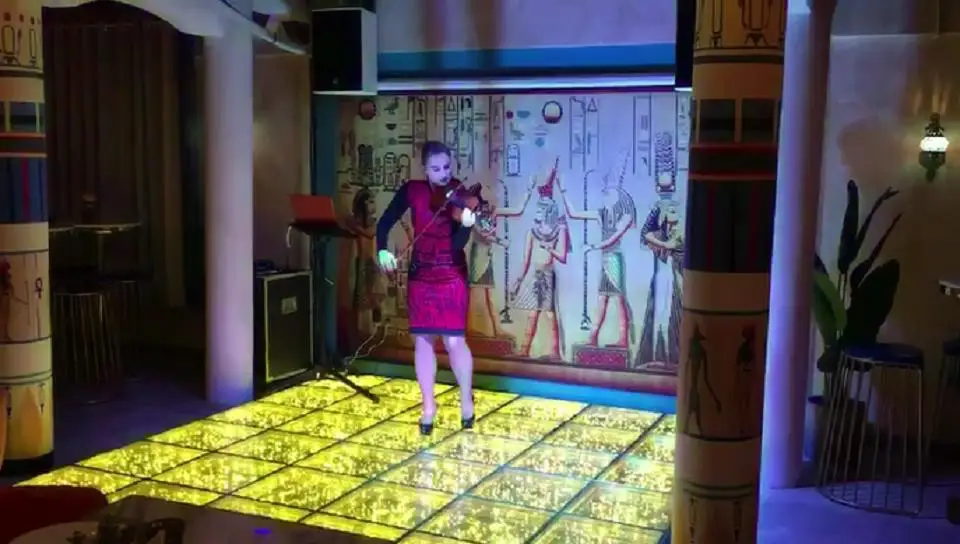 Moka sfx 50*50cm Gold Red Blue Single Color 3528 Smd Wedding Led Dance Floor Light Up Floor