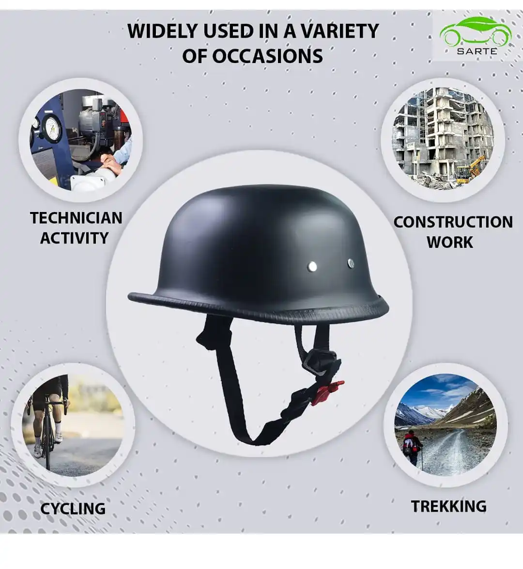 Multifunctional Riding Helmet Portable & Lightweight Safety Protection Guard Sports Riding Gear Sports Equipment Leather Durable