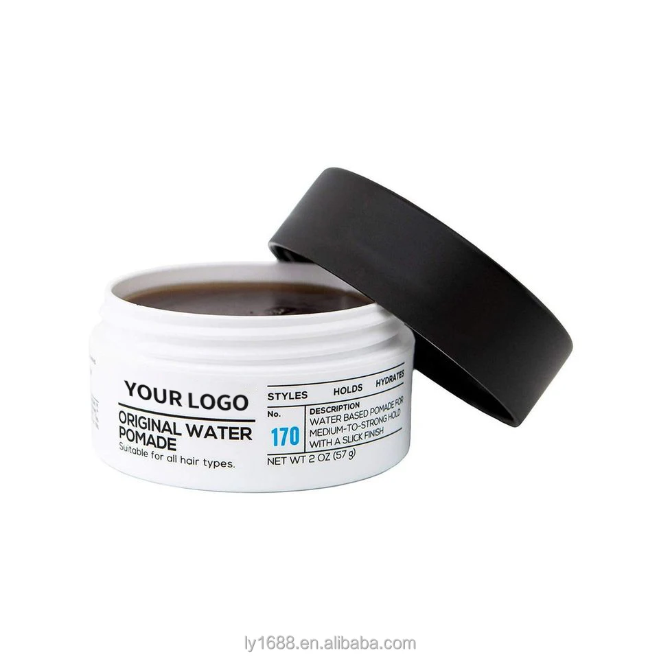 OEM Private Label Easy Clean Water Based Men High Shine Pomade Strong Hair Pomade for Hair Styling