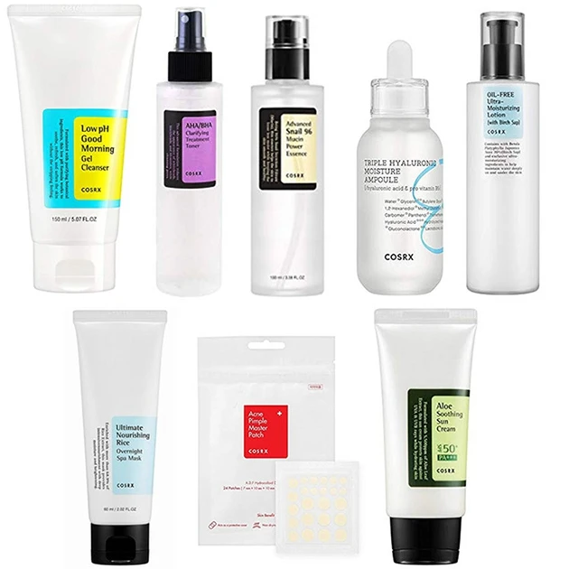 Korea cosmetic wholesale skin care face serum COSRX  Korean Skincare Routine Skin Cycling Niacinamide and Snail Mucin