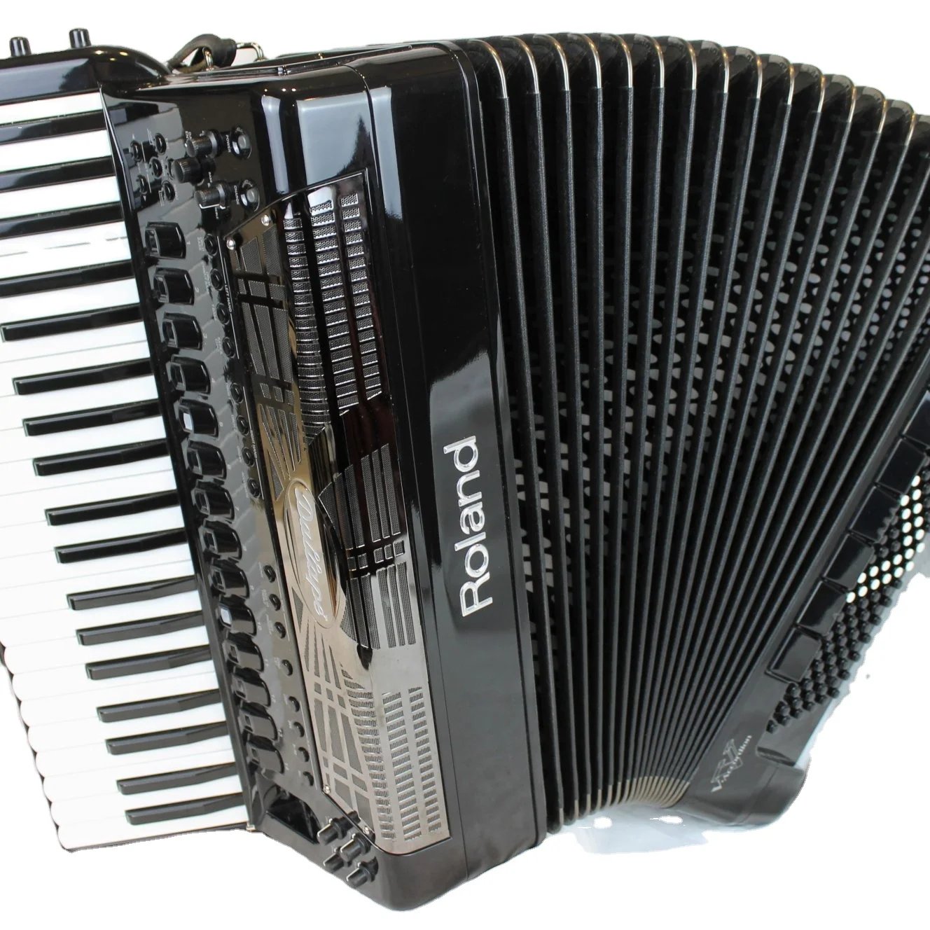 High-performance Genuine New Roland V-accordion FR-8X Keyboard Type BK Black 41 keys 120 base 12.1kg