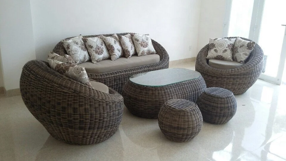 Poly Rattan Sofa Set Hot Model Made in Vietnam