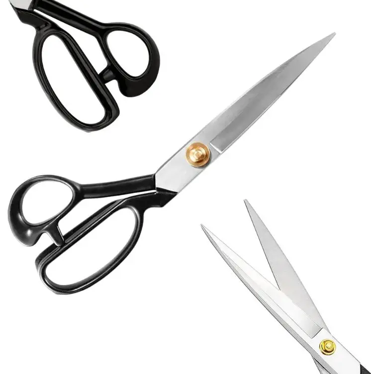 Wholesale Fabric Scissors for Leather Sewing shears for Tailoring Industrial High Carbon Steel Tailor Shears