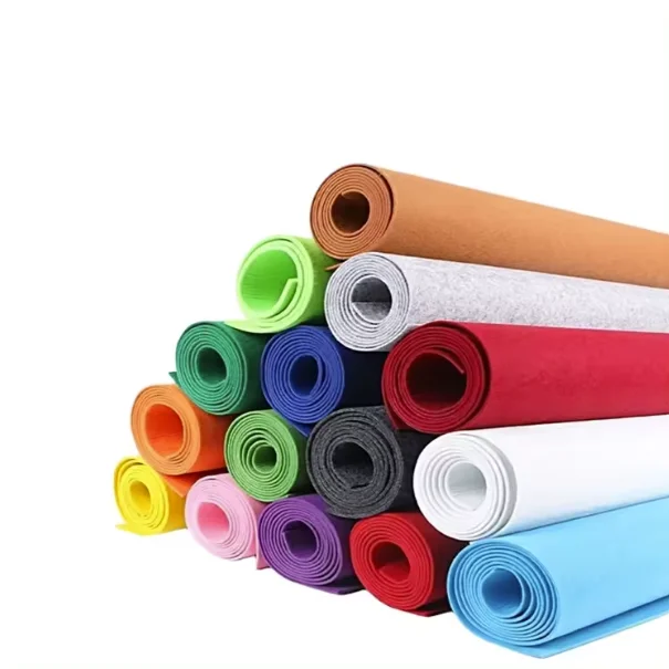 1mm 2mm 3mm 4mm 5mm 10mm Thick Wool Polyester Spunbond Needle punched felt fabric for Bag