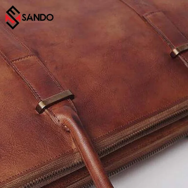 Custom logo wholesale synthetic leather laptop bags shoulder PU leather laptops briefcases OEM PU Genuine Leather Laptop Bag