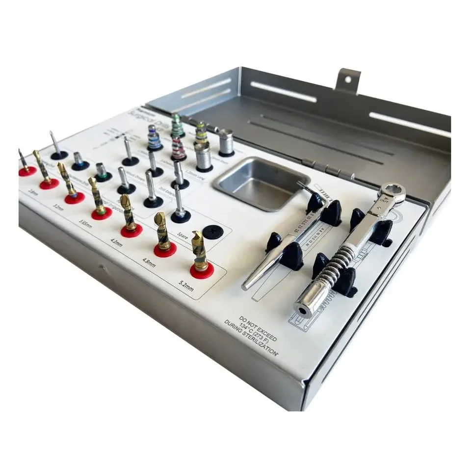 Dental Implant Conical Drill Kit 18 pcs with Stoppers Surgical Tools Dental Implant Instrument BY MEDICAB INSTRUMENTS