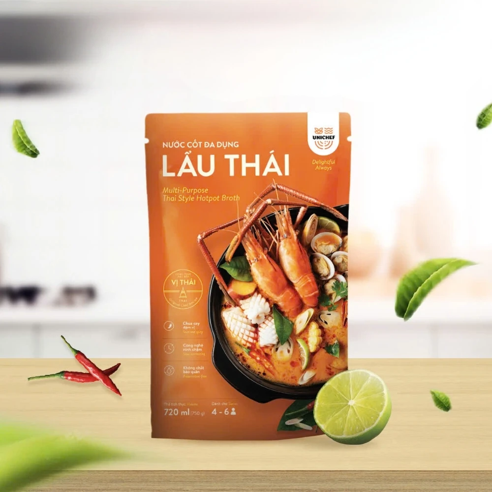 Hotpot Soup Fast Delivery Thai Style Hotpot Broth High-Grade Spicy And Sour Ready For Export Made In Vietnam Manufacturer