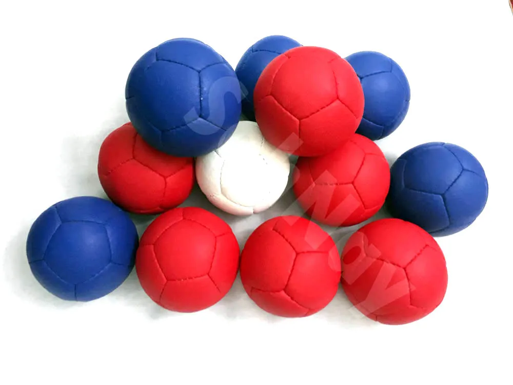 Best selling durable leather boccia ball set bocce Bocce Balls Set Super Soft Medium Hard Touch Balls