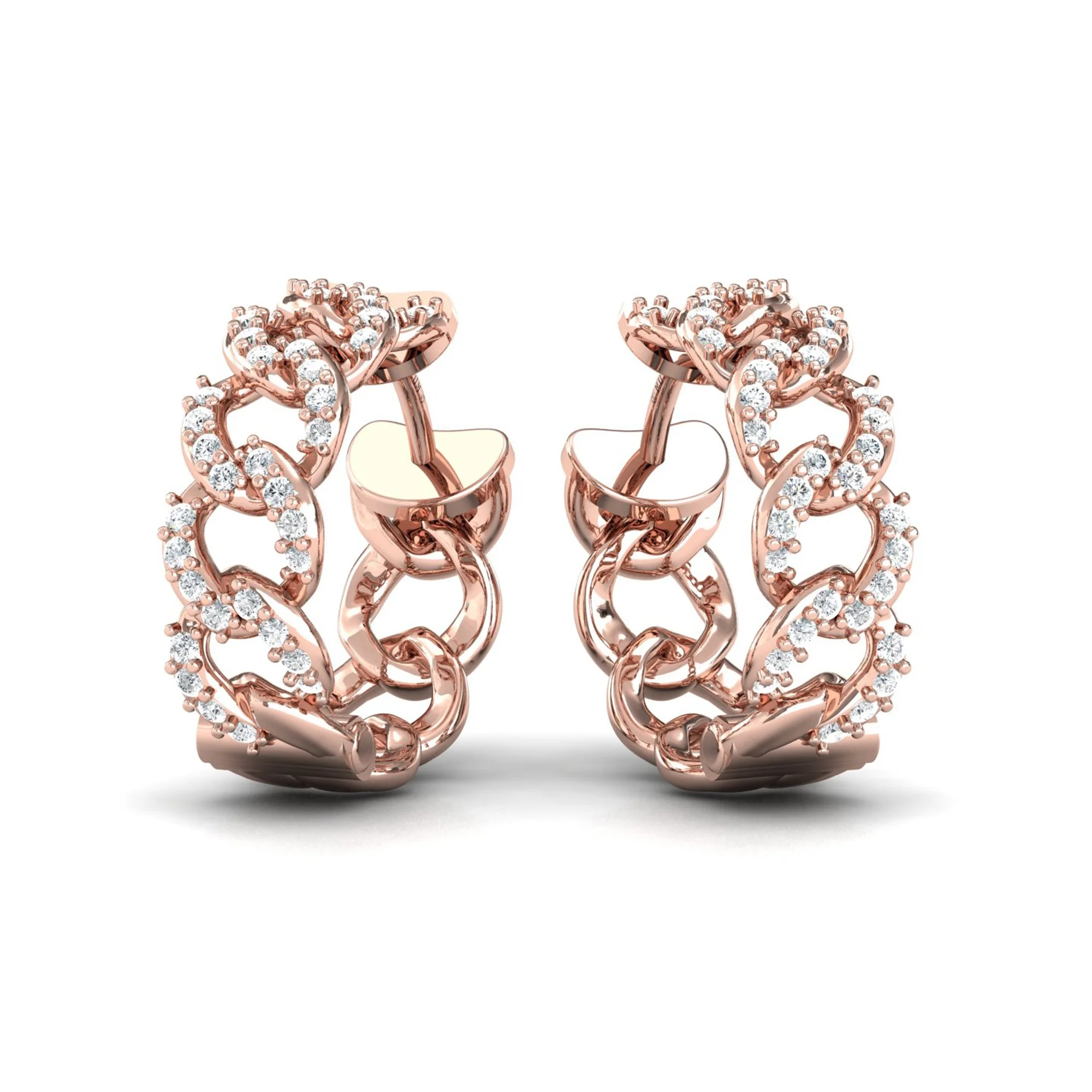 Earrings Set Luxury New Design Solid Gold Fine Jewelry Earrings With Real Diamonds earrings For Sale