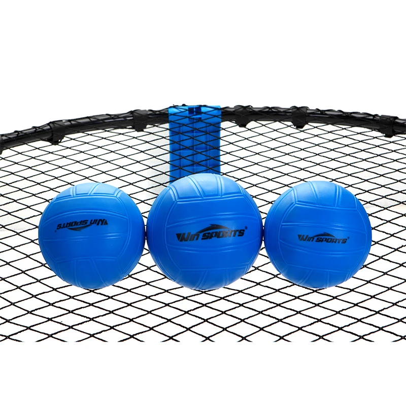 Spike Game Set Strikeball Standard 3 Balls Kit - Upgraded Spike Ball Playing Net Game for The Beach Backyard Park and Indoor
