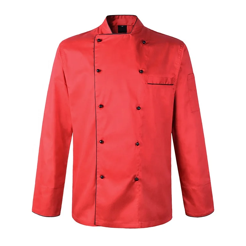 Eco-Friendly Unisex Blue Custom Kitchen Clothes Cotton Restaurant Uniform Chef Jackets Plus Size Comfortable Chef Uniform