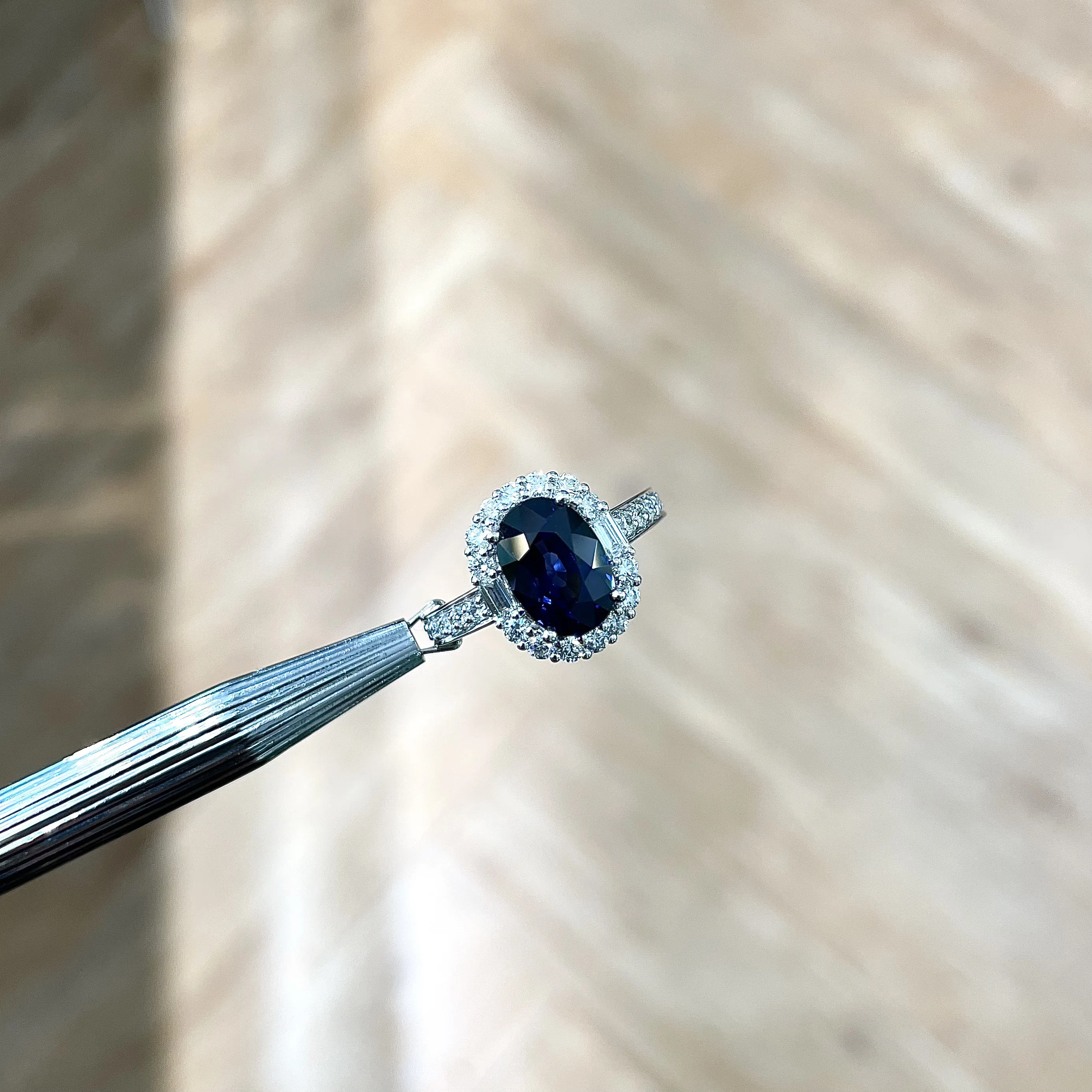 OEM fine jewelry 18k сапфир кольцо